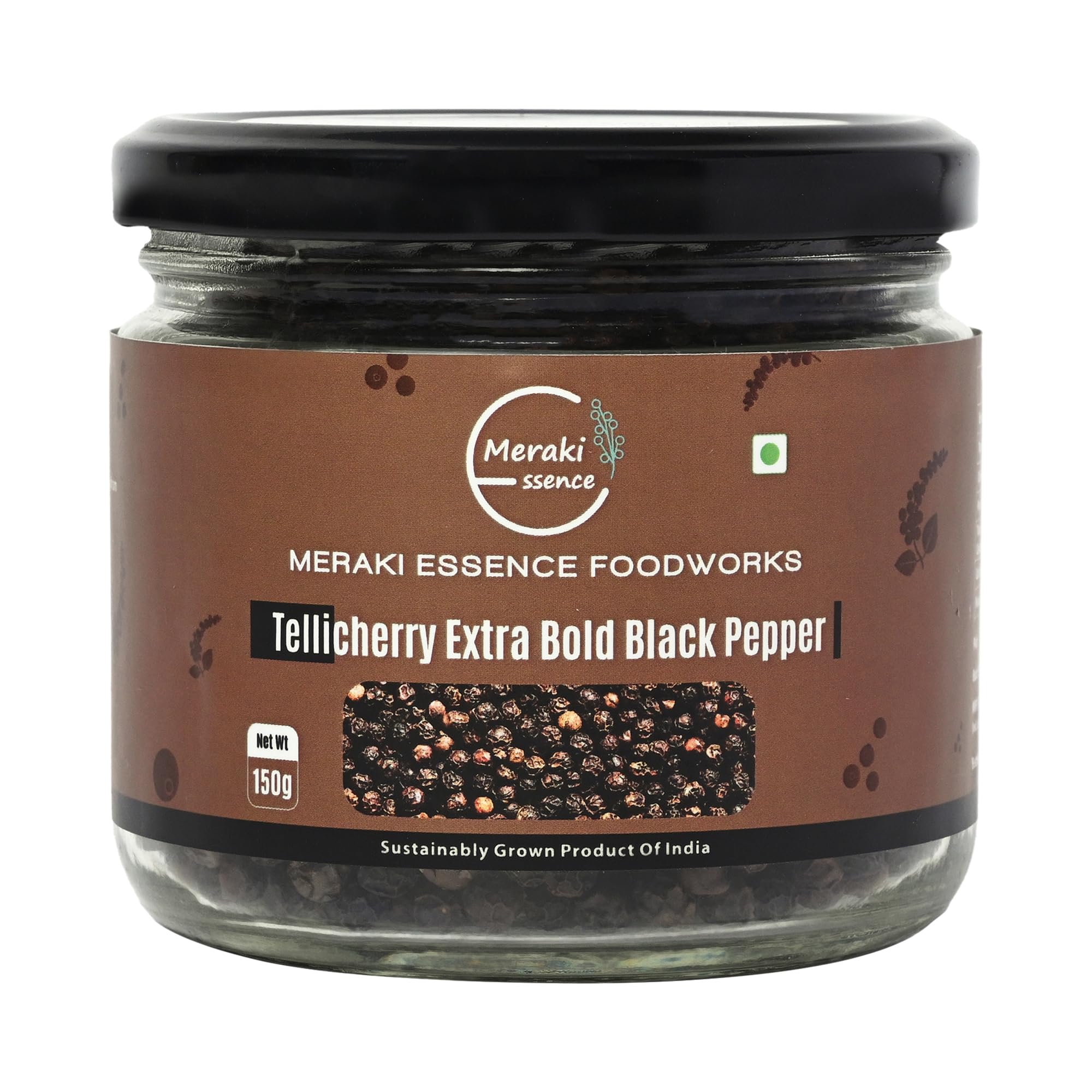 Meraki Essence Wayanad Black Pepper (150G) Whole Kali Mirch/Tellicherry/Extra Bold/100% Pure & Natural (B0979GT45T) Amazon Price History, Amazon Price Tracker
