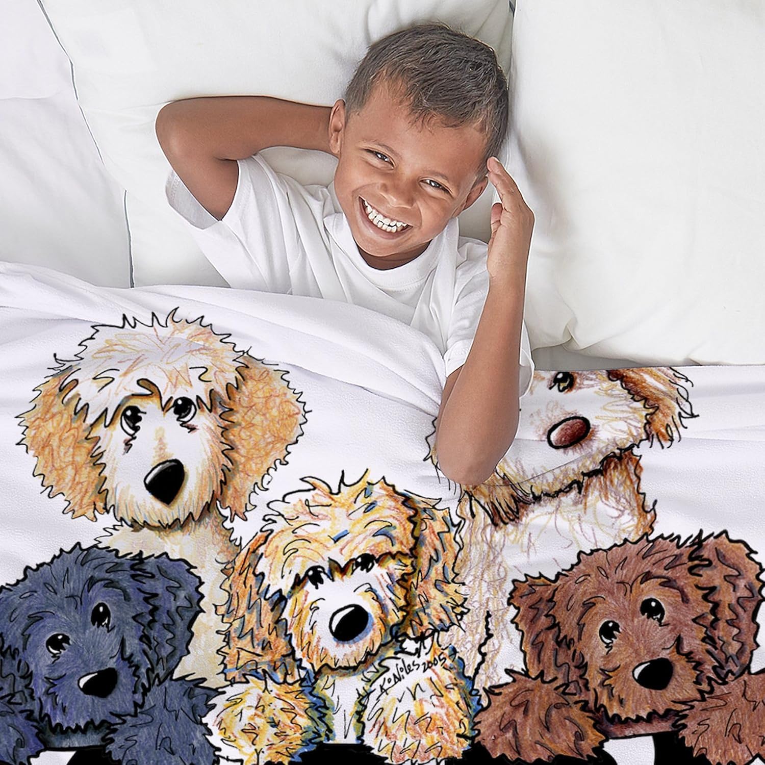 CafePress Doodle Lover Throw Blanket Super Soft Fleece Plush Throw Blanket, 60"x50"