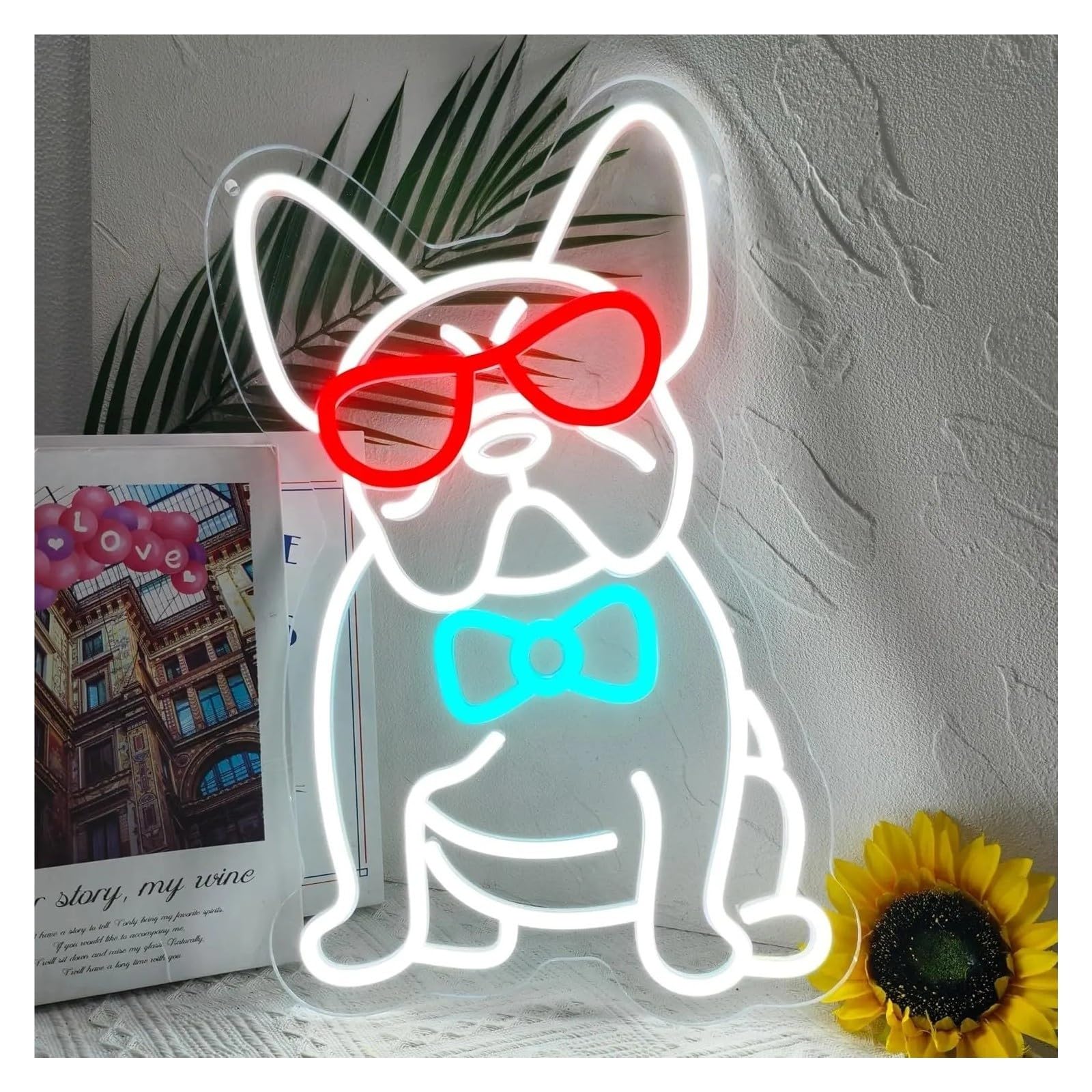 Insegna al Neon Insegna Al Neon A LED Bulldog Francese