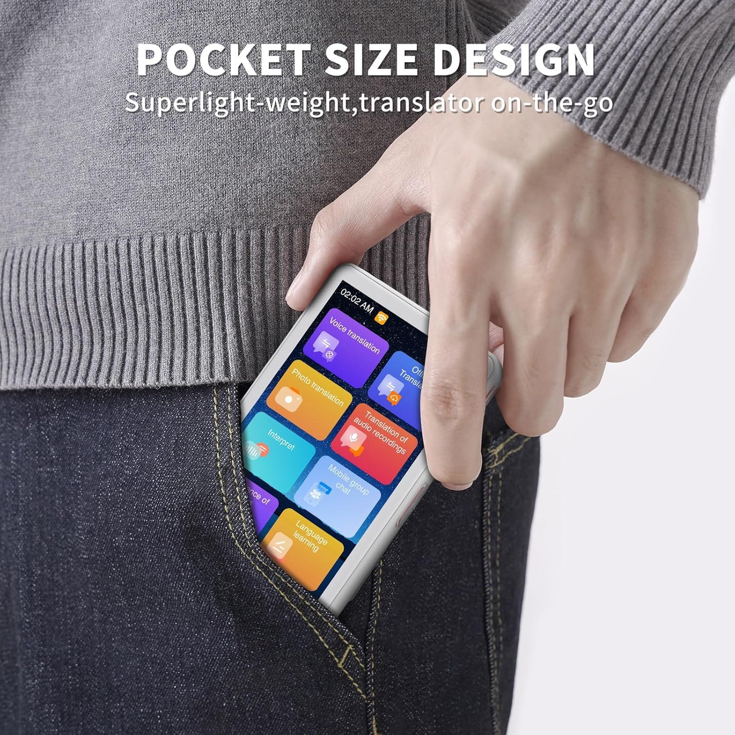 Amazon.co.jp: 言語翻訳デバイス、138言語をサポート、4インチHD