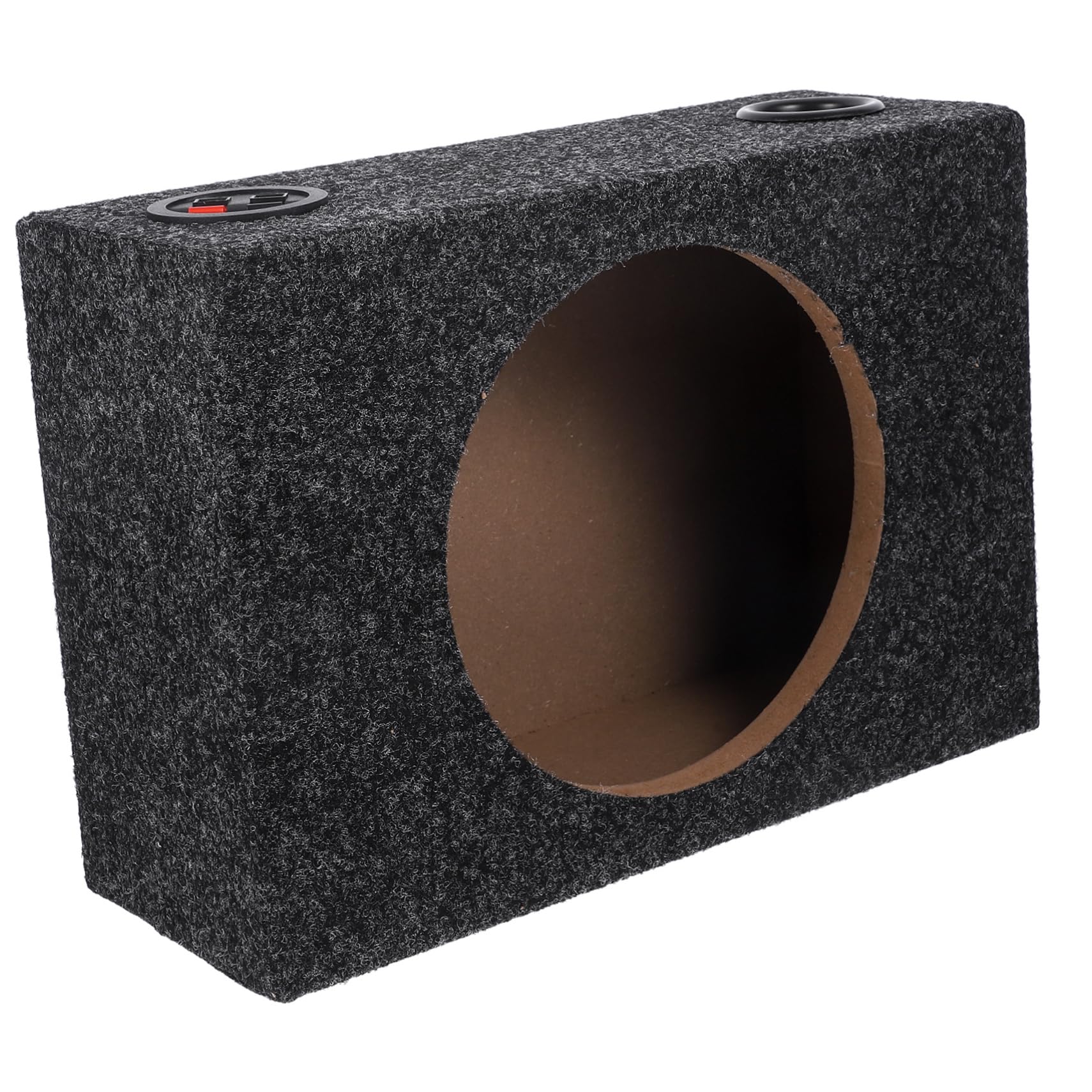 Caja Subcuadro para Subwoofer del Coche - Recinto Alfombrado Sellado para Altavoz de Bajo - Gabinete de Madera