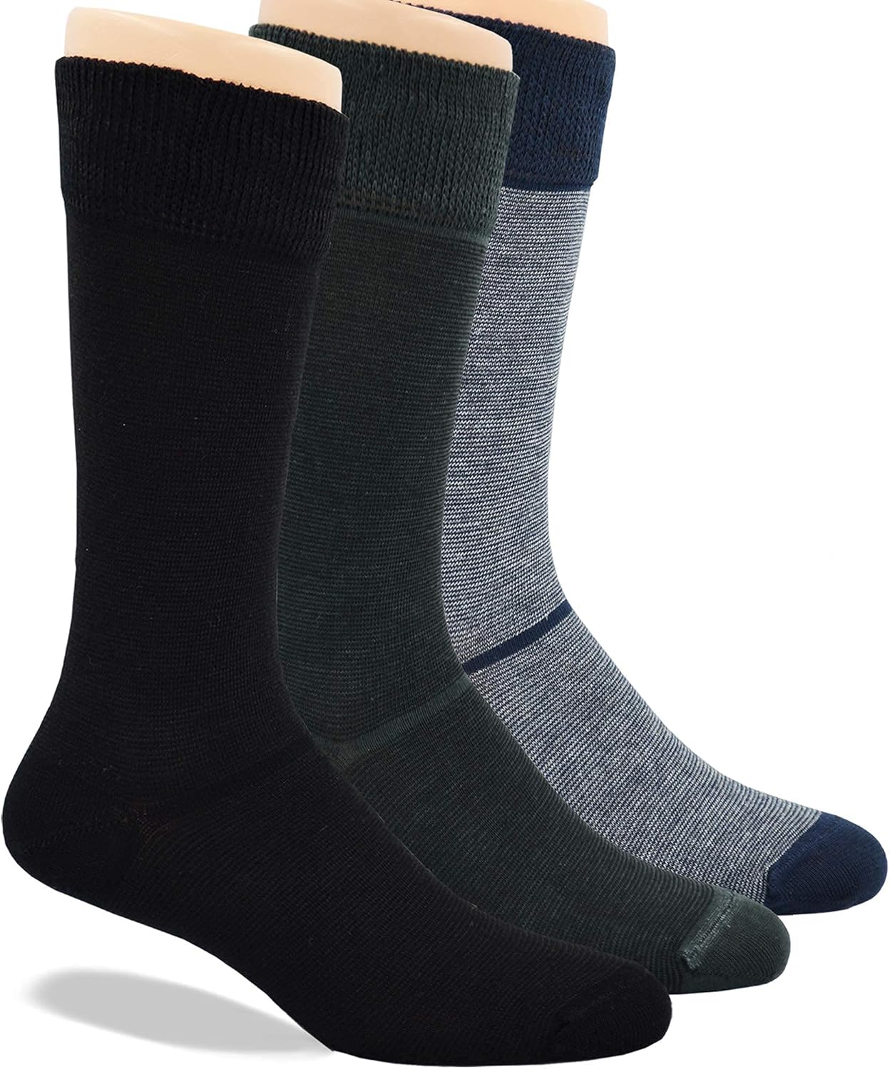 Diabetic Socks for Men, Premium, Soft, Extra Comfortable. 6 Pairs : Health & Household