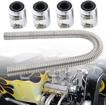 48"Stainless Steel Flexible Radiator Hose Coolant Radiator Hose