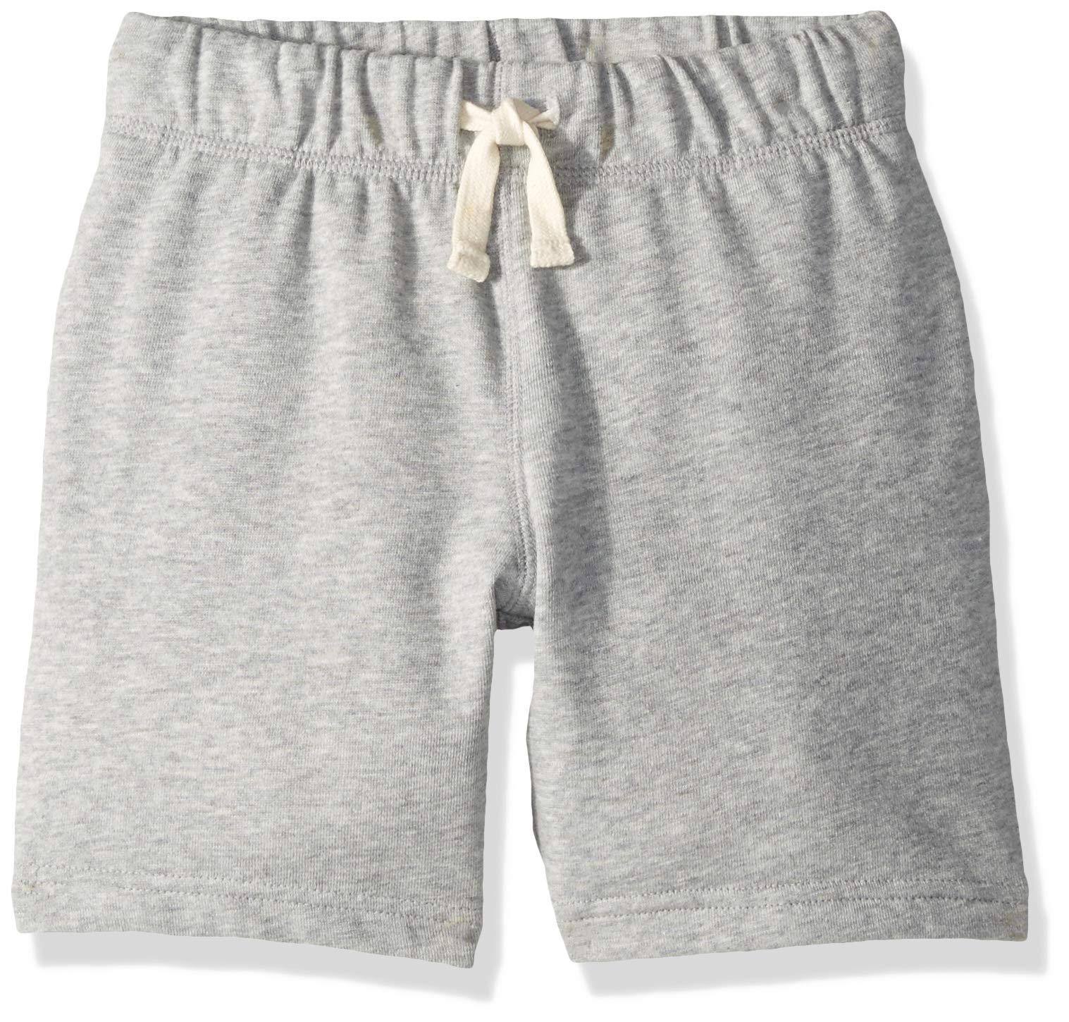 The Children's Place Big Boys Solid Knit Shorts, H/T Smoke, M (7/8)