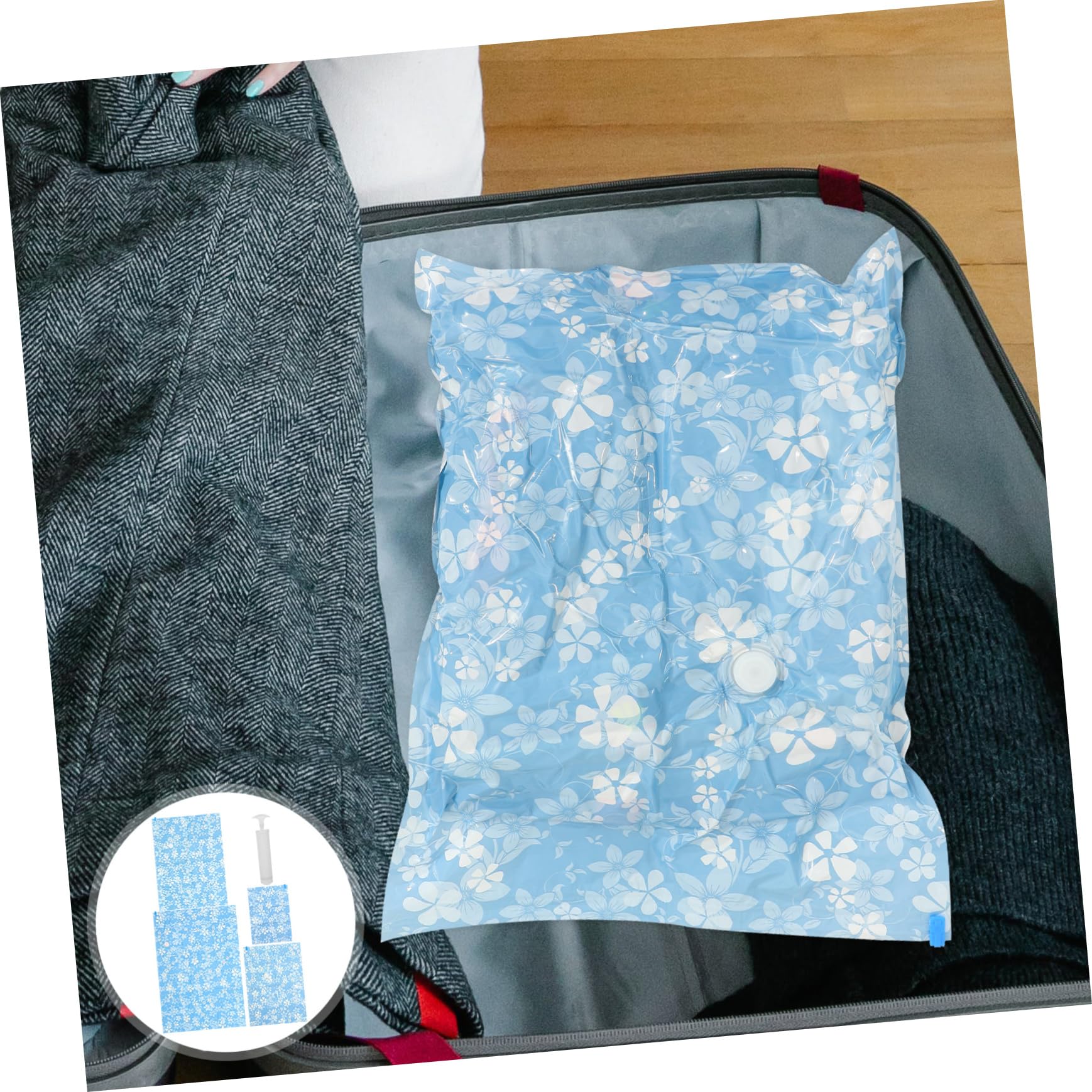 PRETYZOOM Vakuum Kompressionsbeutel aus Pa Pe 11 Stück Wasserfest und Schützt vor Feuchtigkeit zum Platzsparen für Kleidung und Bettwäsche im Reisegepäck