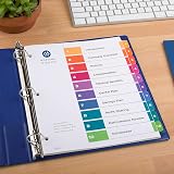 Avery Table of Contents Dividers, 1-10 Tab, Multicolor, 3 Sets – view 2