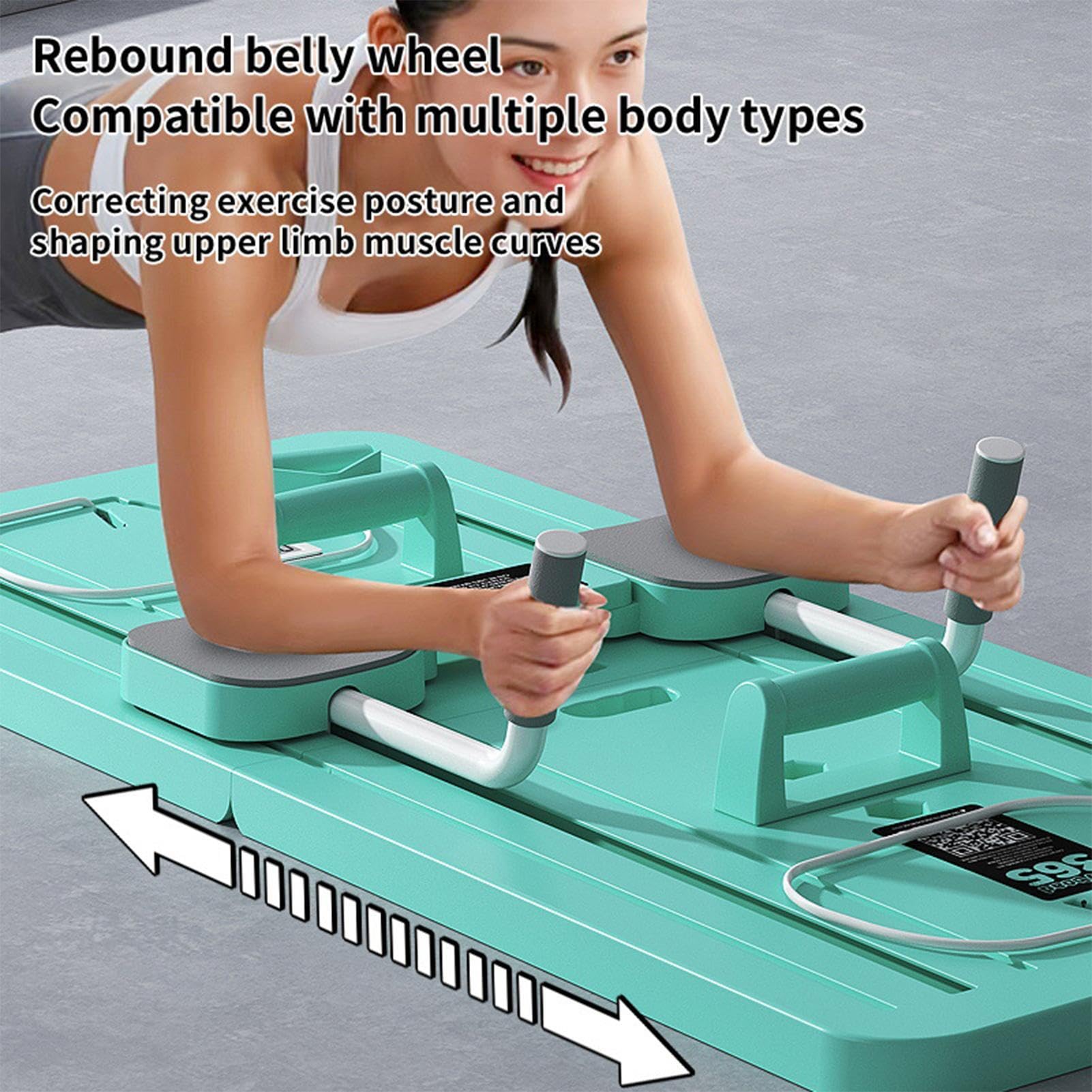 Juego de tabla de pilates de 106 x 41 cm, tabla de pilates multifuncional, tabla reformadora plegable, juego de máquina reformadora, tabla de ejercicio abdominal, entrenador de núcleo de