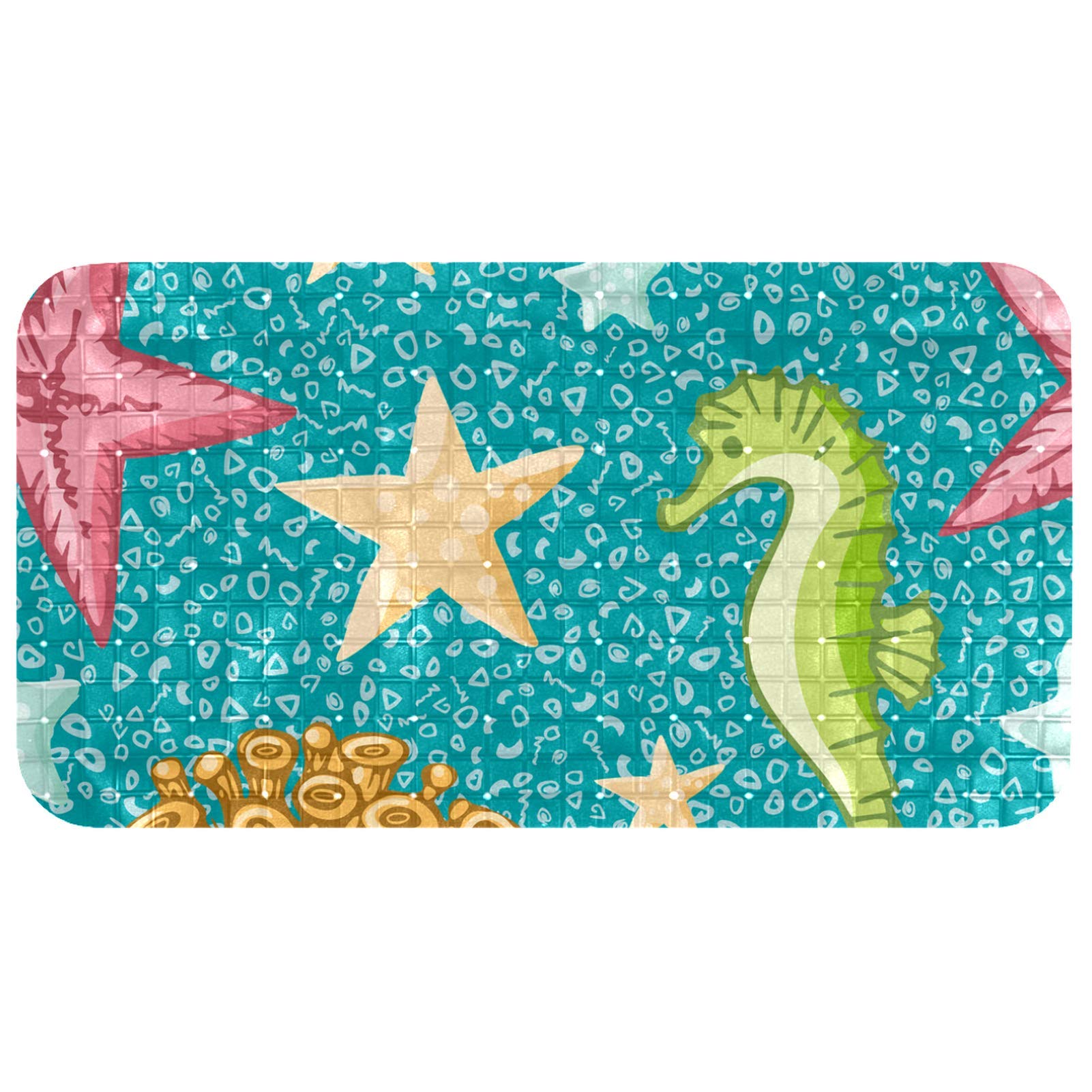 Tapis de bain avec trous de drainage pour le bain des enfants