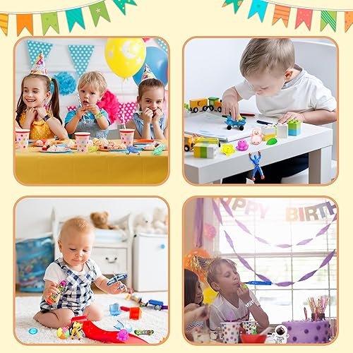 Miniatura 7 de Paquete de 100 bolsas de regalo surtidas de juguetes para fiestas para premios de carnaval, niños, escuela, aula, recompensas, relleno de piñata