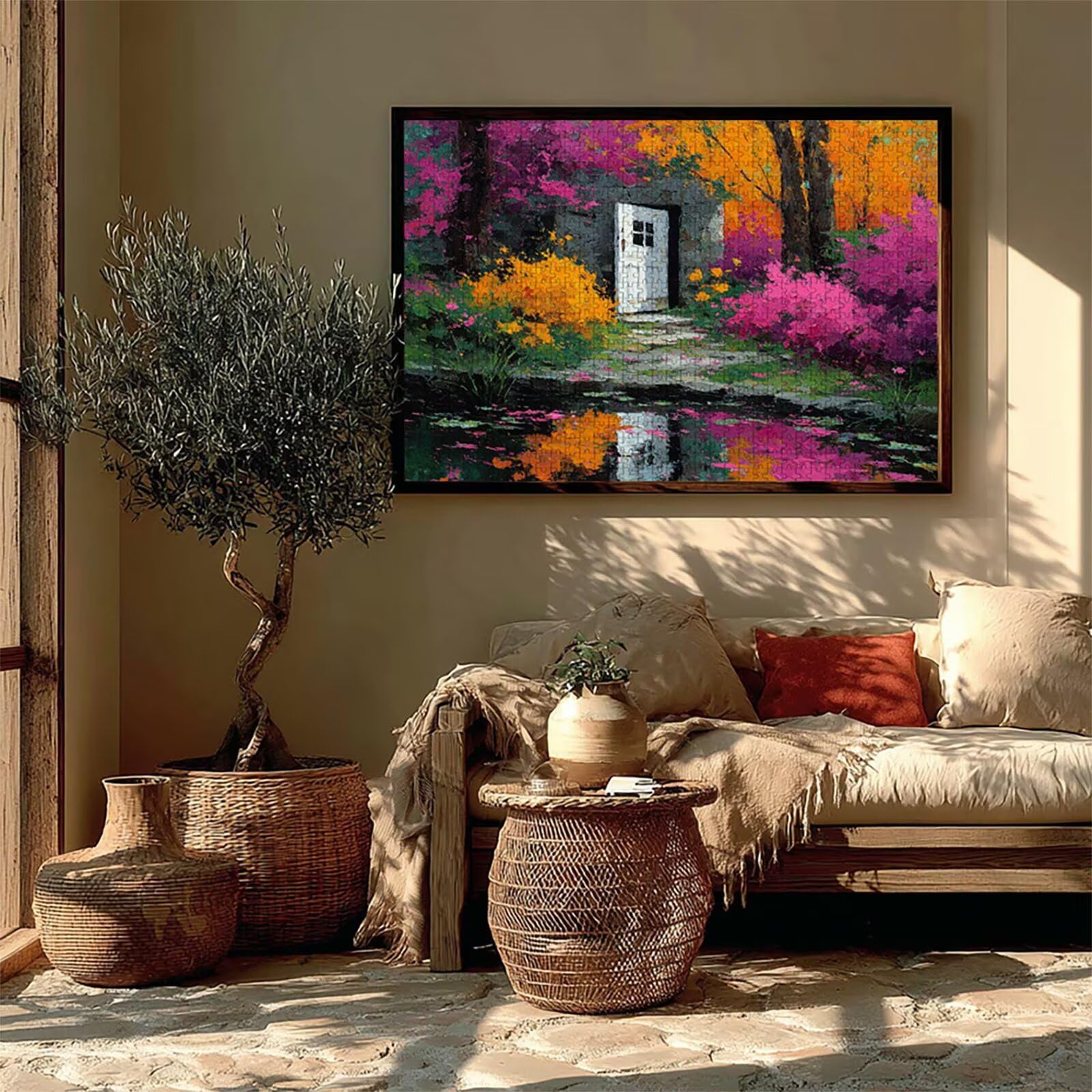 Puzzle Arte con Scatola Colore, Visualizzazione Puzzle Legno 5000 Pezzi Adulti 156x105cm, Attività di Intrattenimento ad Alta Difficoltà, DIY Classici Gioco, Jigsaw Per Tutta La Famiglia, 2-9829