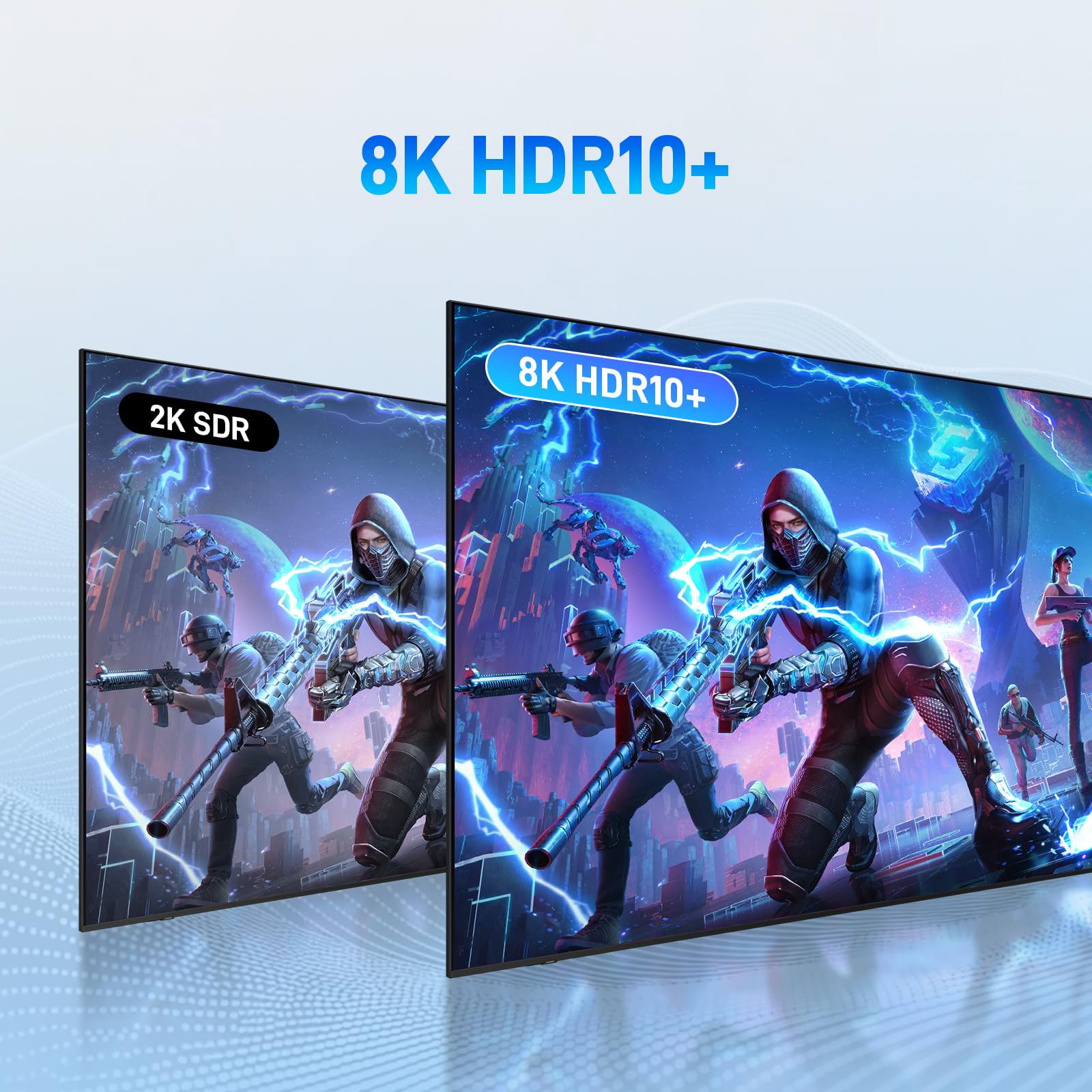 FIBBR 8K HDMI 2.1 Cable de Fibra Óptica 12M, 48Gbps Ultra Alta Velocidad HDMI Cable Activo AOC, 8K@60Hz 4K@120Hz/144hz HDR Efectos de Sonido Dolby Dinámicos para Cines en Casa, Entusiastas del Juego