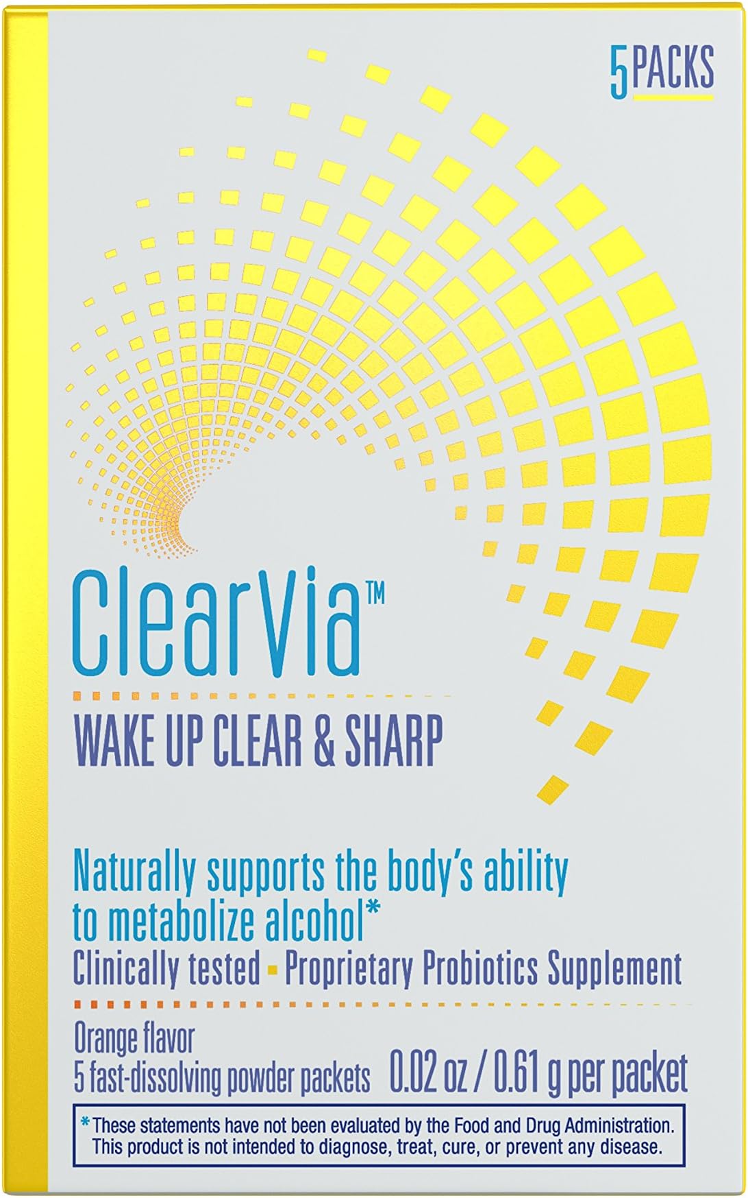 Probiotic and Liver Support Supplement, Orange Flavor, 10 Count