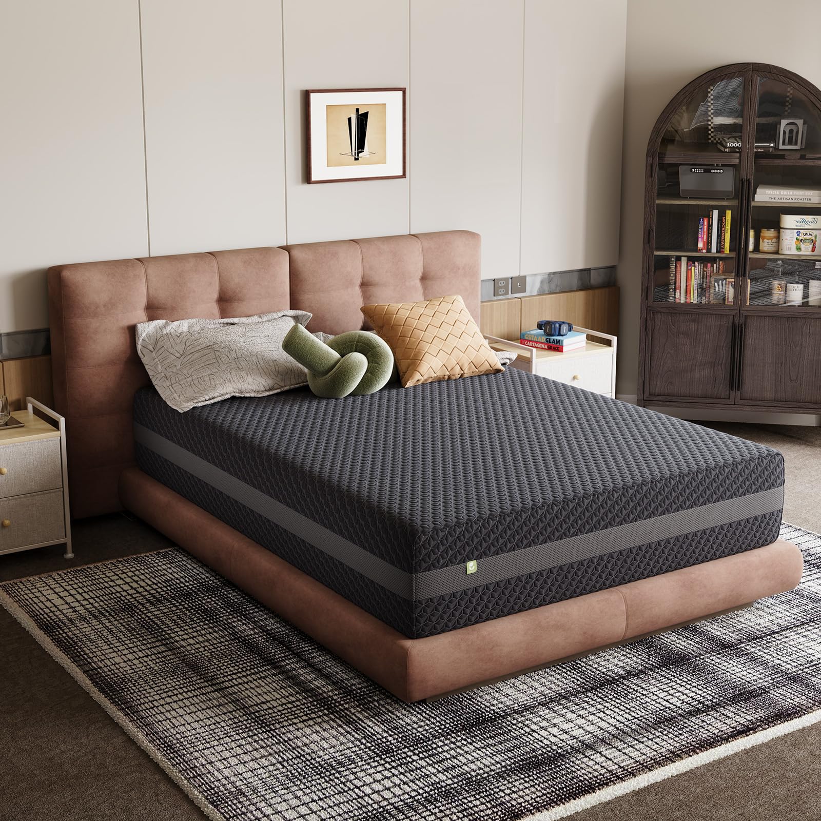 Novilla 6 Inch Full Size Mattress, Gel Memory Foam Full Mattress with Green Tea-Infused Foam for Back Pain Relief & Consistent Full-Body Support, Mattresses in a Box, Medium Firm - 3