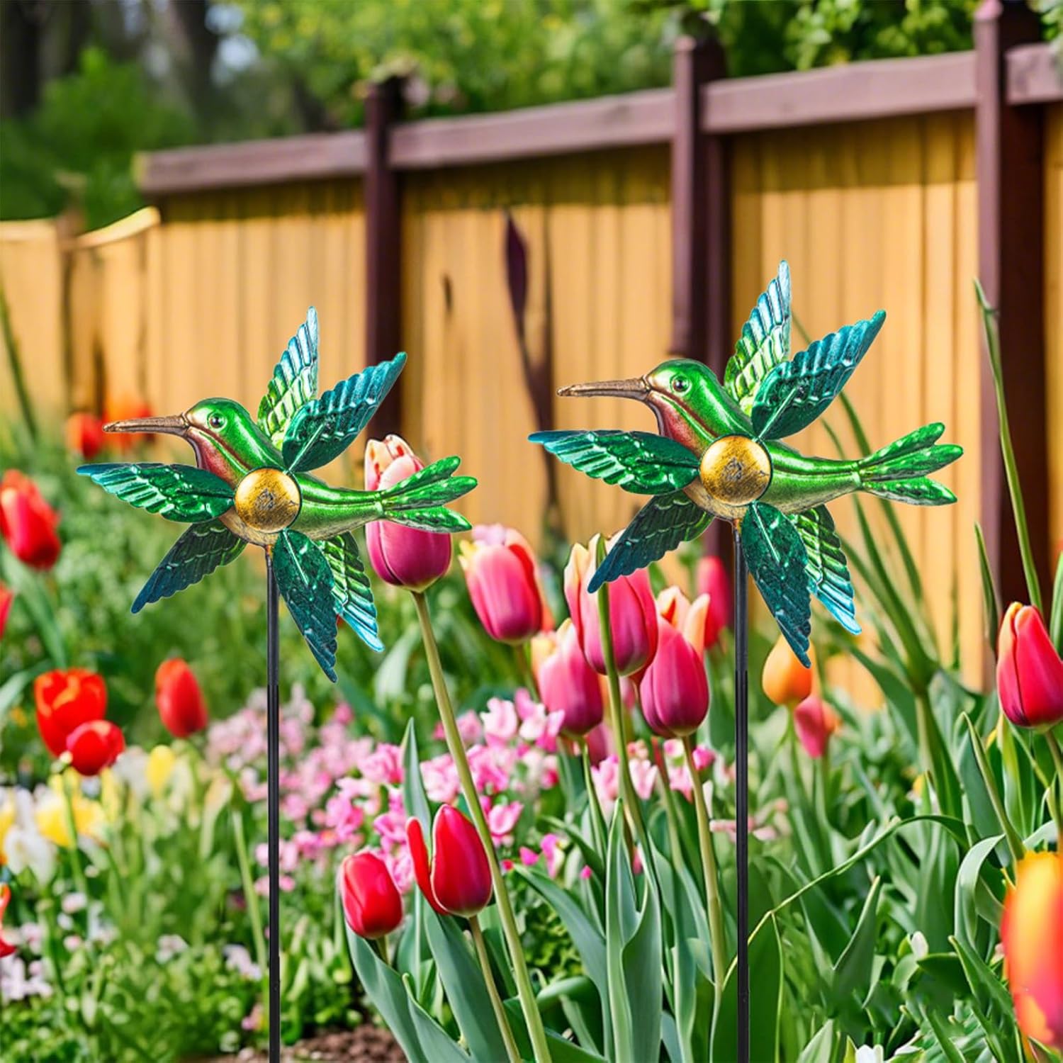 Hummingbird Wind Spinner & Fall Lantern