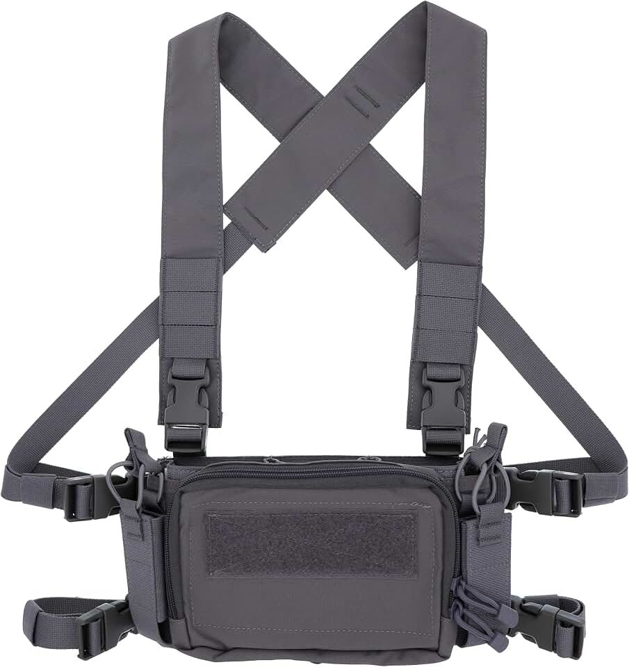 Camuflaje Chaleco táctico de liberación rápida Airsoft Ammo Pecho Rig 5.56 9 mm Revista Portador Combate Táctico Militar