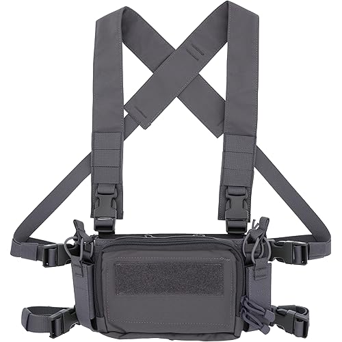Micro Chest Rig with 5.56/ 9mm Airsoft Mag Pouch & Tactical X Harness