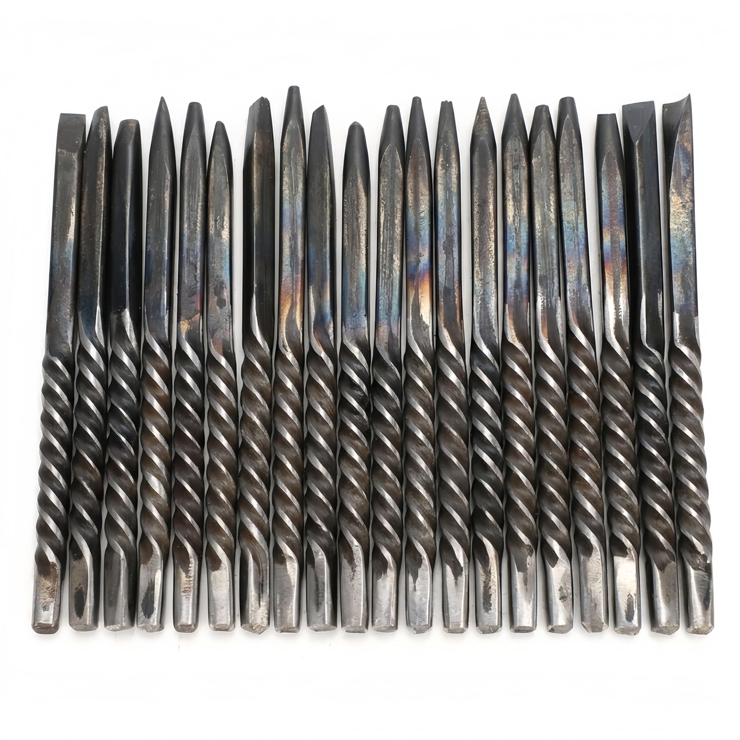 WAHEWUD 20-teiliges professionelles Schmuck-Amboss-Meißel-Werkzeug-Set, Metall-Gravur-Werkzeug-Set, tragbares Design in mehreren Größen, kompaktes Stahl-Stanzer-Set, für
