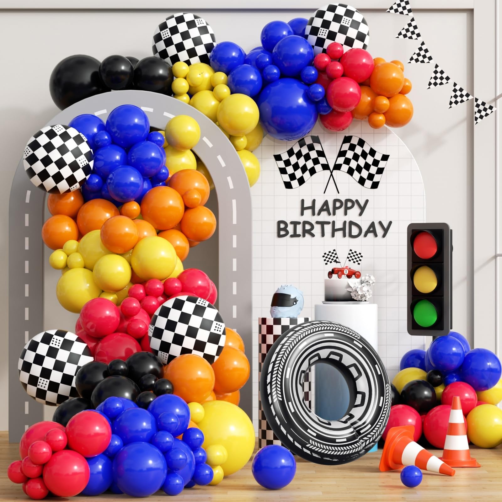 IZoeL 3rd Birthday Decorations For Boy Cars Birthday Decorations Kids - View #3