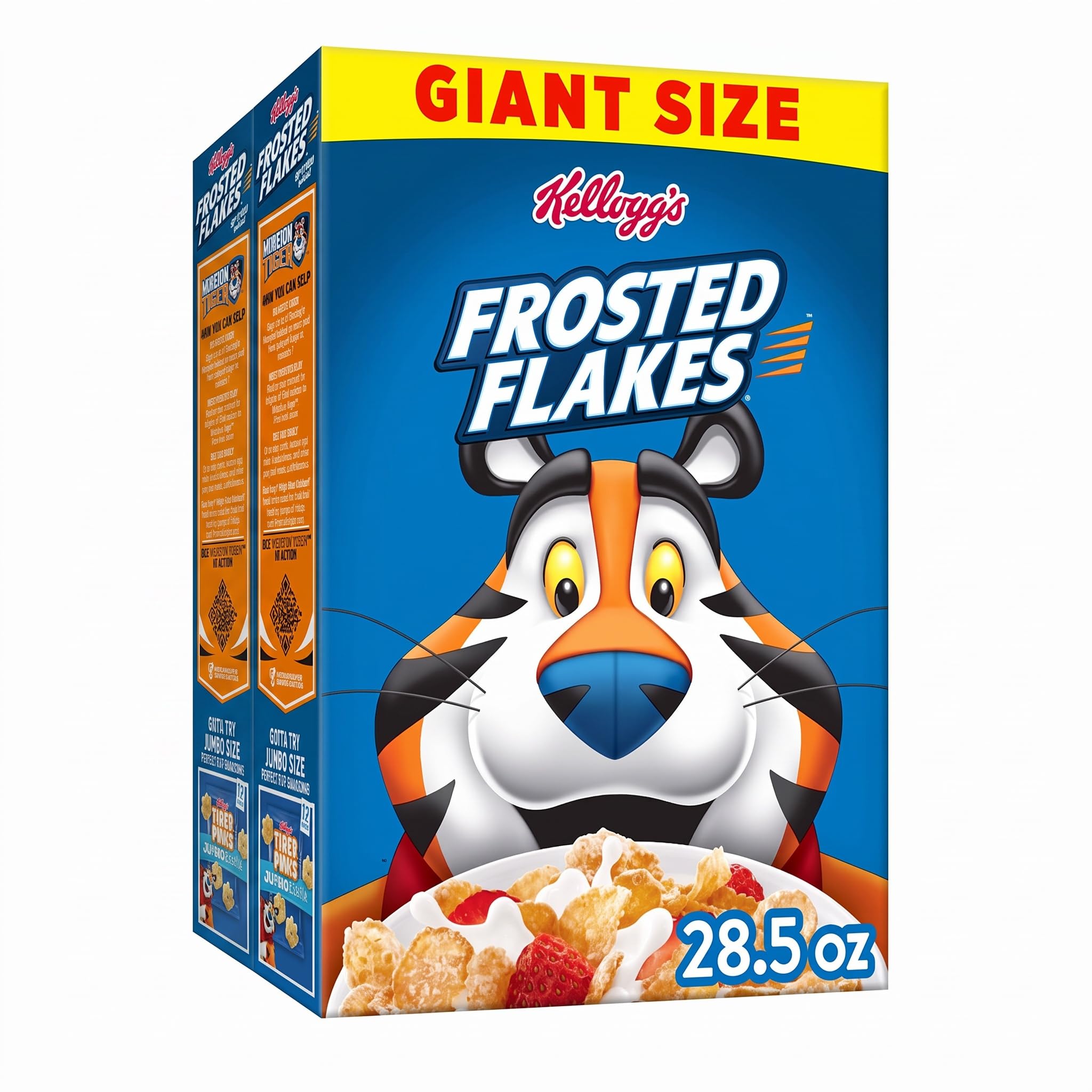 Kellogg's Frosted Flakes Breakfast Cereal, Fat Free, Giant Size, 28.5 oz (Pack of 2)