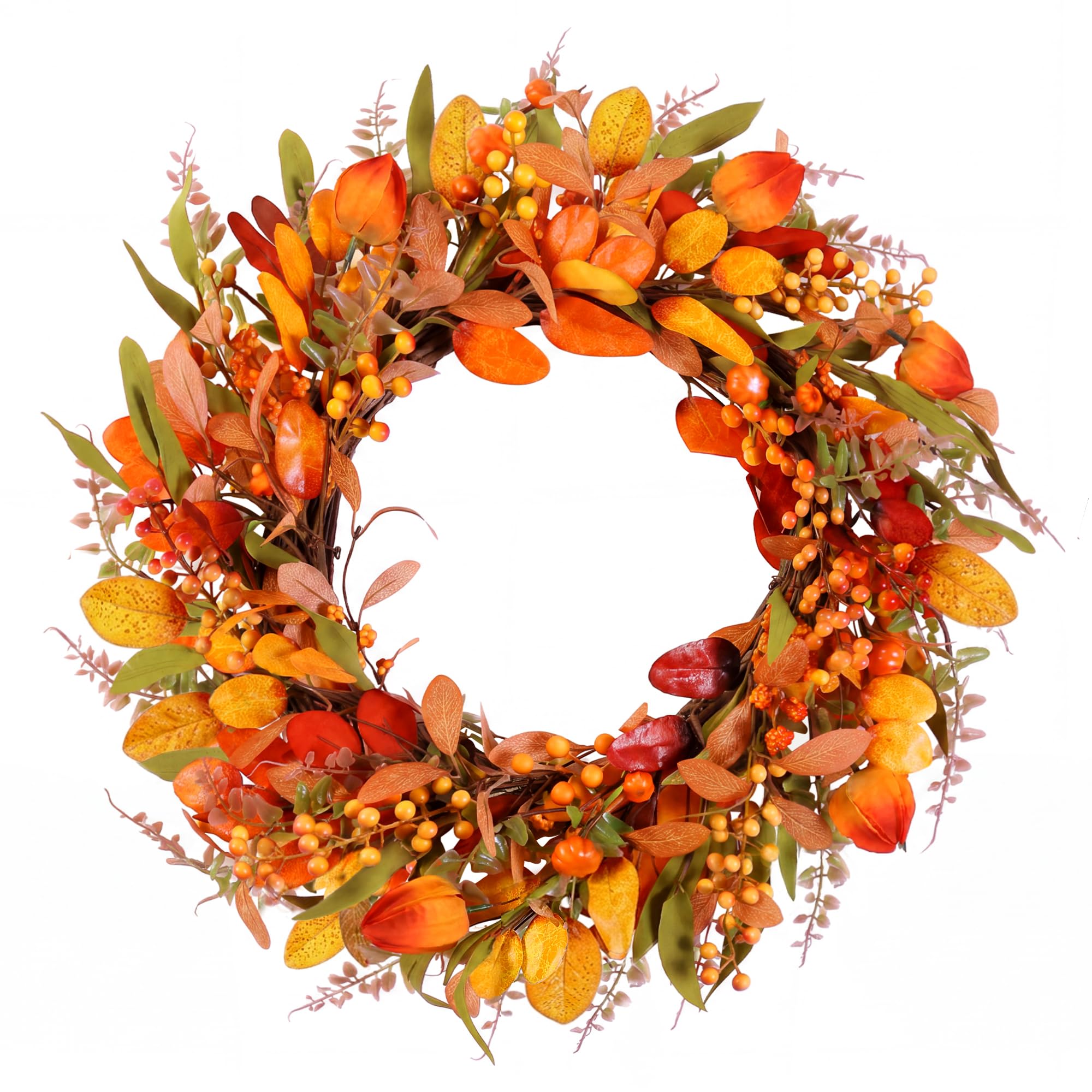 Pinkpum 22" Fall Wreath