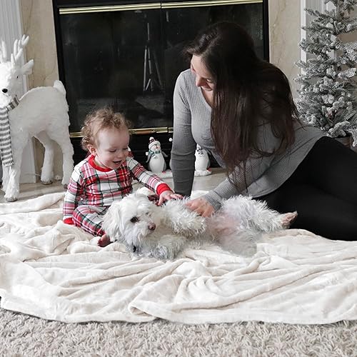 Miniatura 5 de Bedsure Combo de manta de forro polar – Manta de forro polar King para sofá y manta decorativa King para cama – Mantas súper suaves y acogedoras