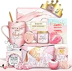 Jumway Not A Day Over Fabulous Mug Gifts Set- Birthday Gifts for Women - Funny Birthday Gift Ideas for Her,Friends, Coworkers, Her, Wife, Mom, Daughter, Sister, Aunt Ceramic Marble Mug 14 Oz