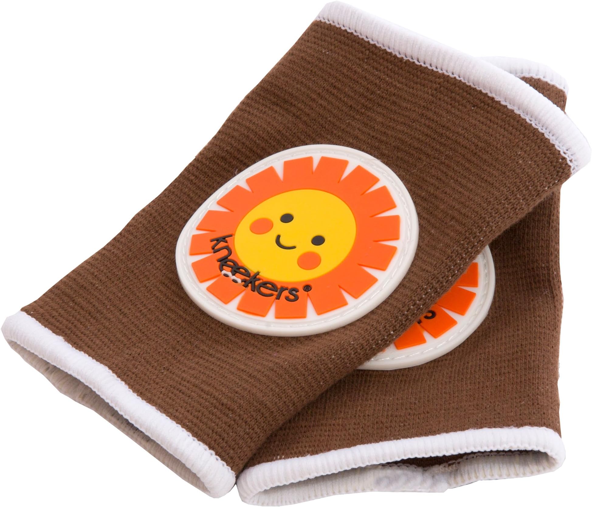 Ah Goo Baby Kneekers Baby Knee Pads for Crawling, Unisex, My Sunshine Toffee Pattern, for Chunky Legs