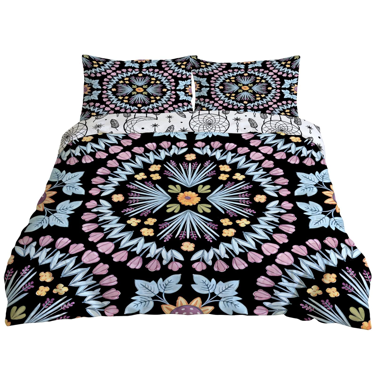 Housse de couette 240x220 esprit bohème attrape-rêves pour créer une chambre cocooning