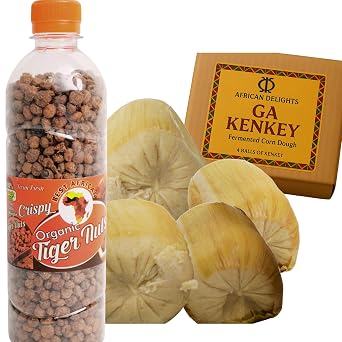 African Delights Tiger Nuts & Kenkey Combo Authentic Ghanaian Family Feast Set