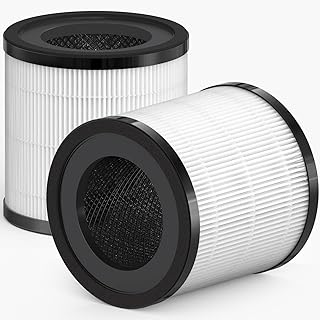 KJ150 Replacement Filter, Compatible with SY910/ KJ150 Purifier. 3-in-1 True HEPA Filter, 2 Pack. Part # AF3001