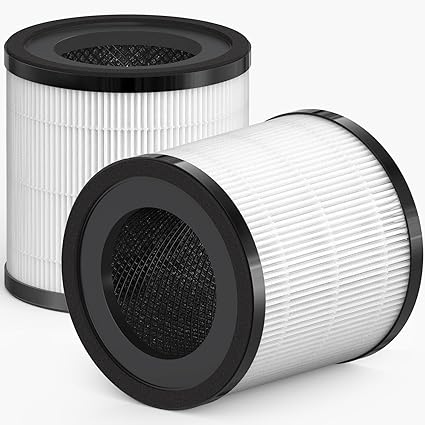 SAKEGDY KJ150 Replacement Filter, Compatible with SY910/ KJ150 Purifier. 3-in-1 True HEPA Filter, 2 Pack. Part # AF3001