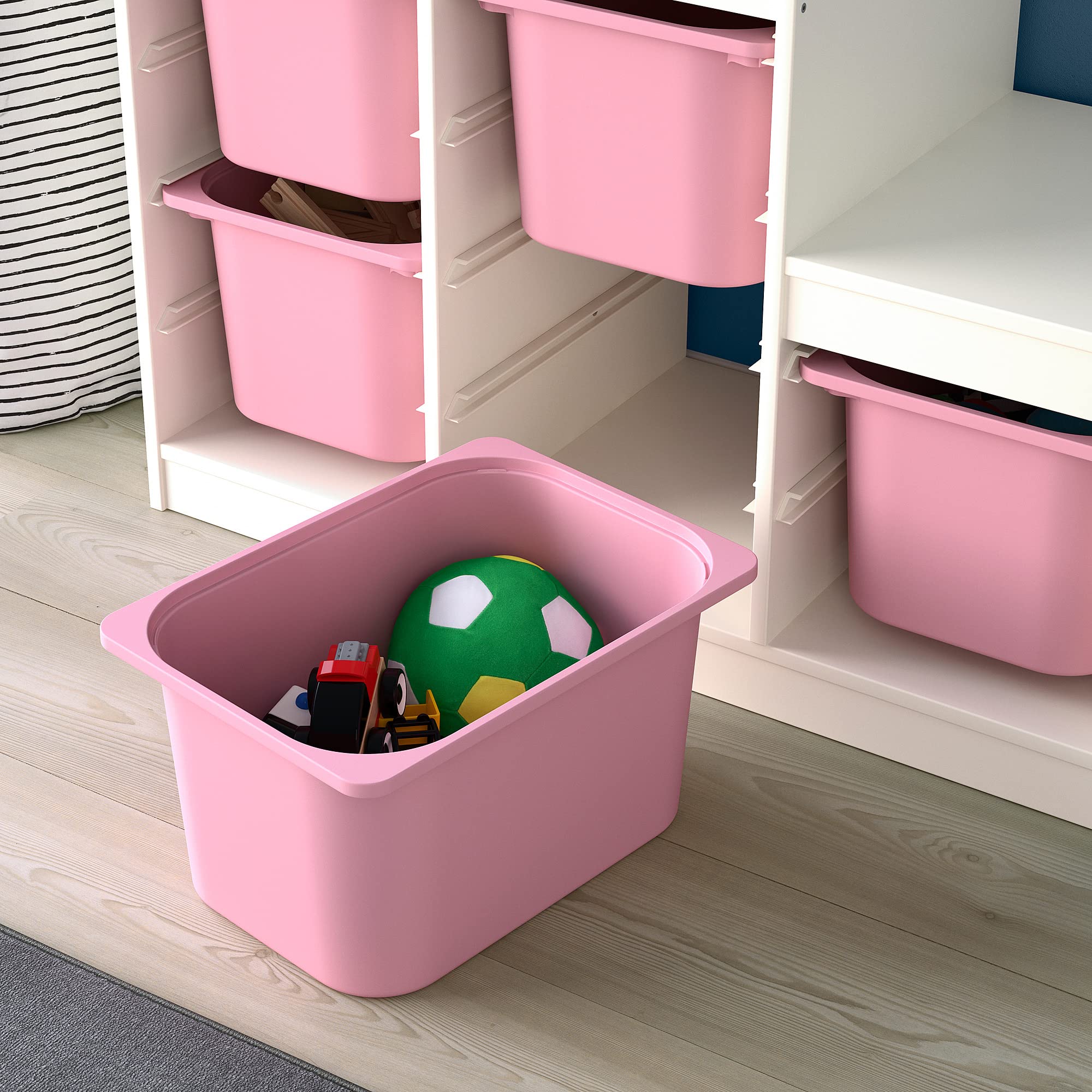Ikea Trofast Storage Combination - White/Pink, 99 x 44 x 94 cm Ikea Trofast Storage Combination - White/Pink, 99 x 44 x 94 cm