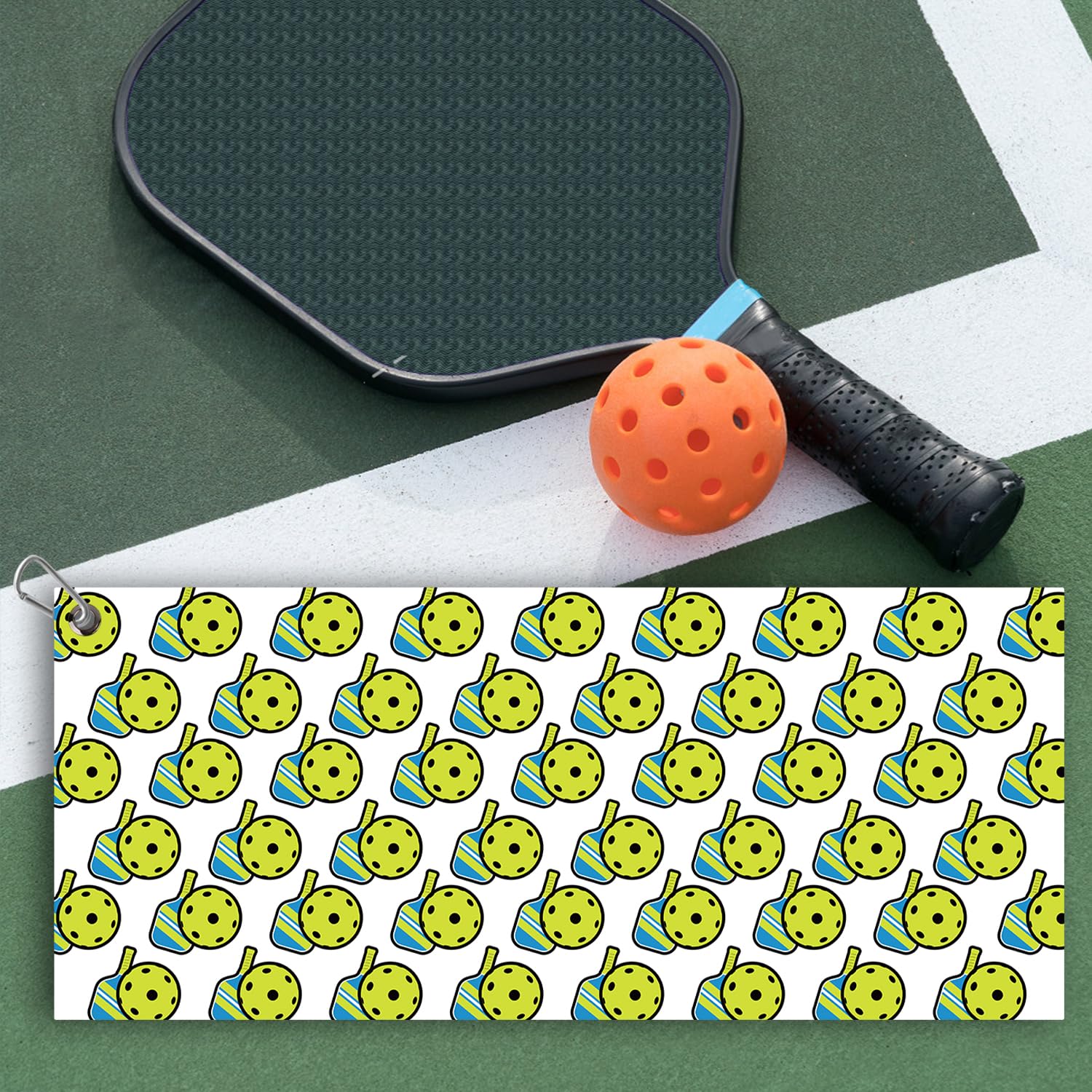 PEUTIER Pickleball Towel & Carabiner Clip - Image 4