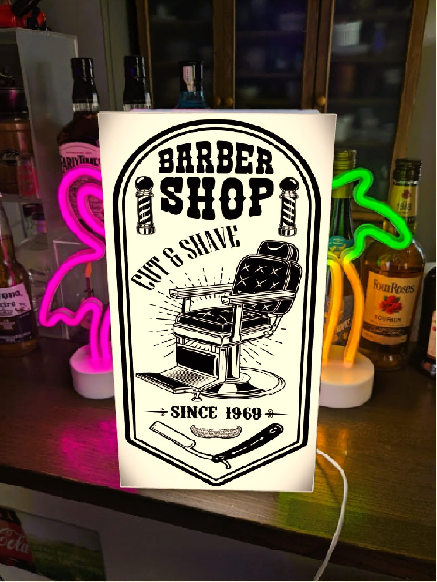 【Lサイズ】バーバー 理容 ヘアーサロン 床屋 看板 置物 雑貨 ライトBOX Amazon.co.jp: 【Lサイズ】バーバー 理容室 ヘアーサロン 床屋 散髪