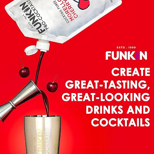 Miniatura 37 de Funkin puré de frutas fruta real, dos ingredientes, mezclador natural para cócteles, bebidas, batidos vegano, sin OMG, sin gluten (2.2 libras)