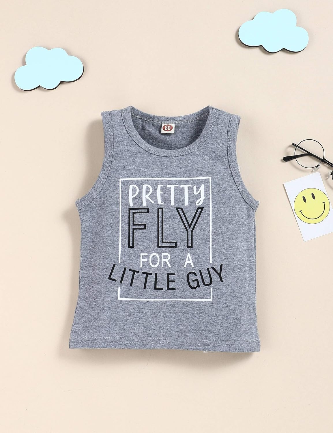 Crazyme Toddler Baby Boy Clothes Outfits Sleeveless Tops Striped Shorts Summer Baby Boys Clothes Set - Image 5