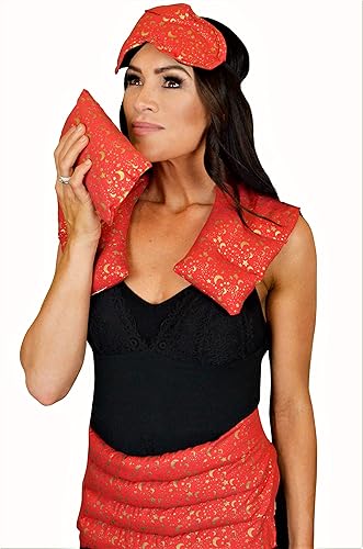 Miniatura 8 de Nature's Approach Juego de 4 almohadillas térmicas para aromaterapia, con 12 hierbas calmantes, juego de 3 almohadillas térmicas para microondas con