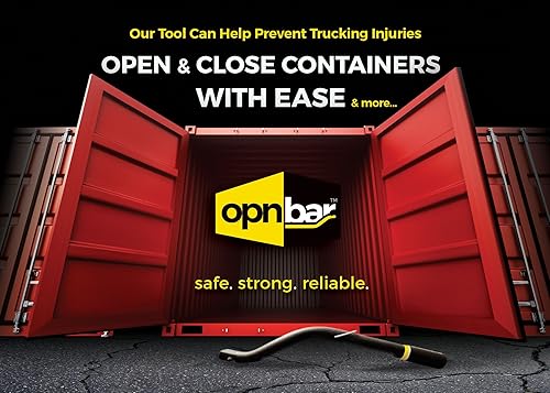 Miniatura 9 de Herramienta de seguridad Opnbar, 3 herramientas para camionero en 1 barra de palanca, golpe de neumáticos y liberación de enganche de 5 rueda,