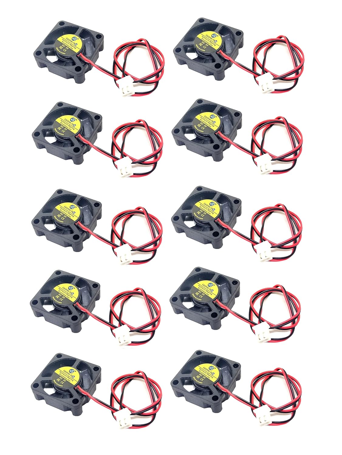 INVENTO 10Pcs 5V DC 30x30x10mm 3010 Axial Cooling Fan Brushless motor sleeve bearing For 3D Printer Robotics CPU Cooler Radiator Fan