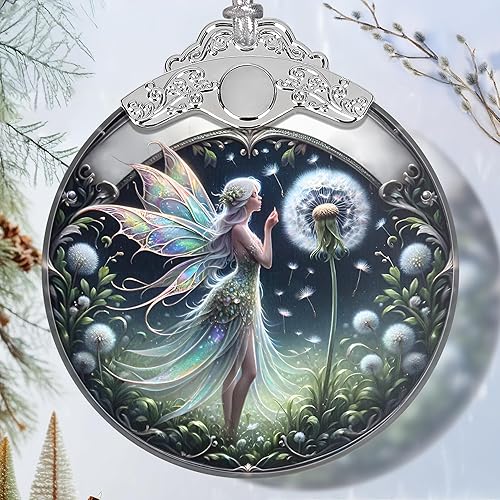 Miniatura 13 de Adorno de Navidad de dragón volador de vidrieras, decoración del hogar, decoración de árbol, idea de intercambio de regalo Dragón volador,Hada