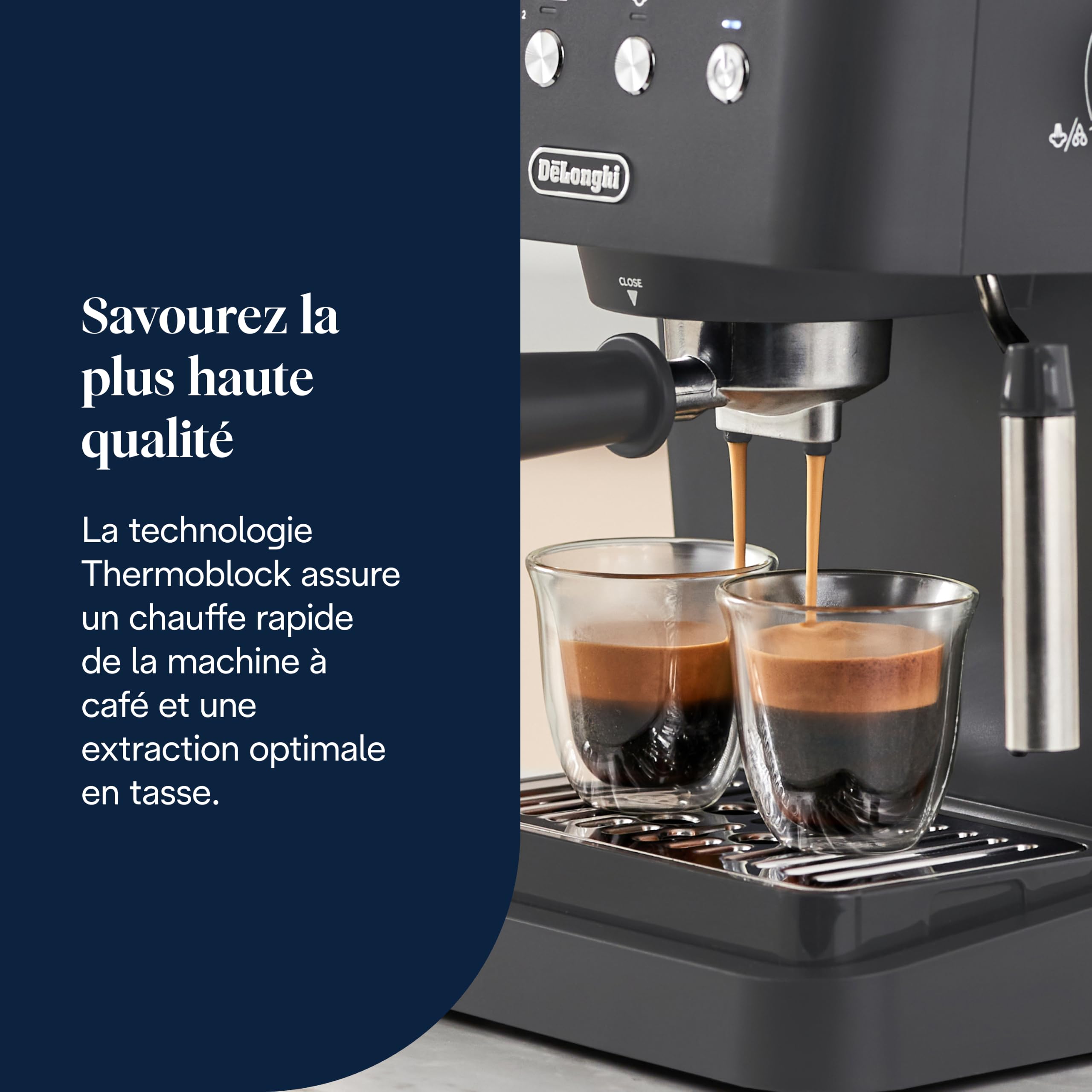 De'Longhi Classic - Machine à Espresso avec Mousseur à Lait Manuel