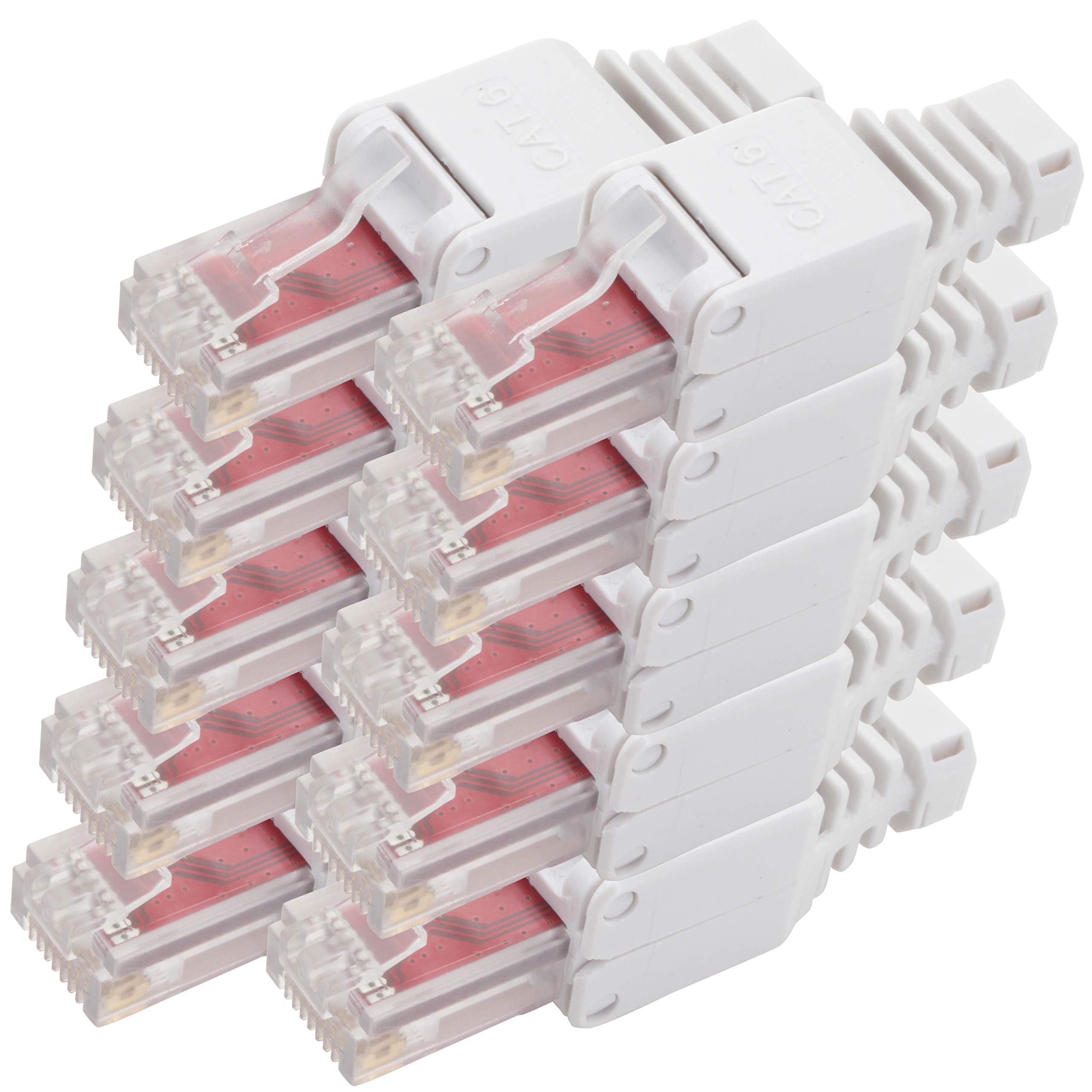 Connecteurs Cat.6 1aTTack.de pour câble réseau rigide et flexible - 6