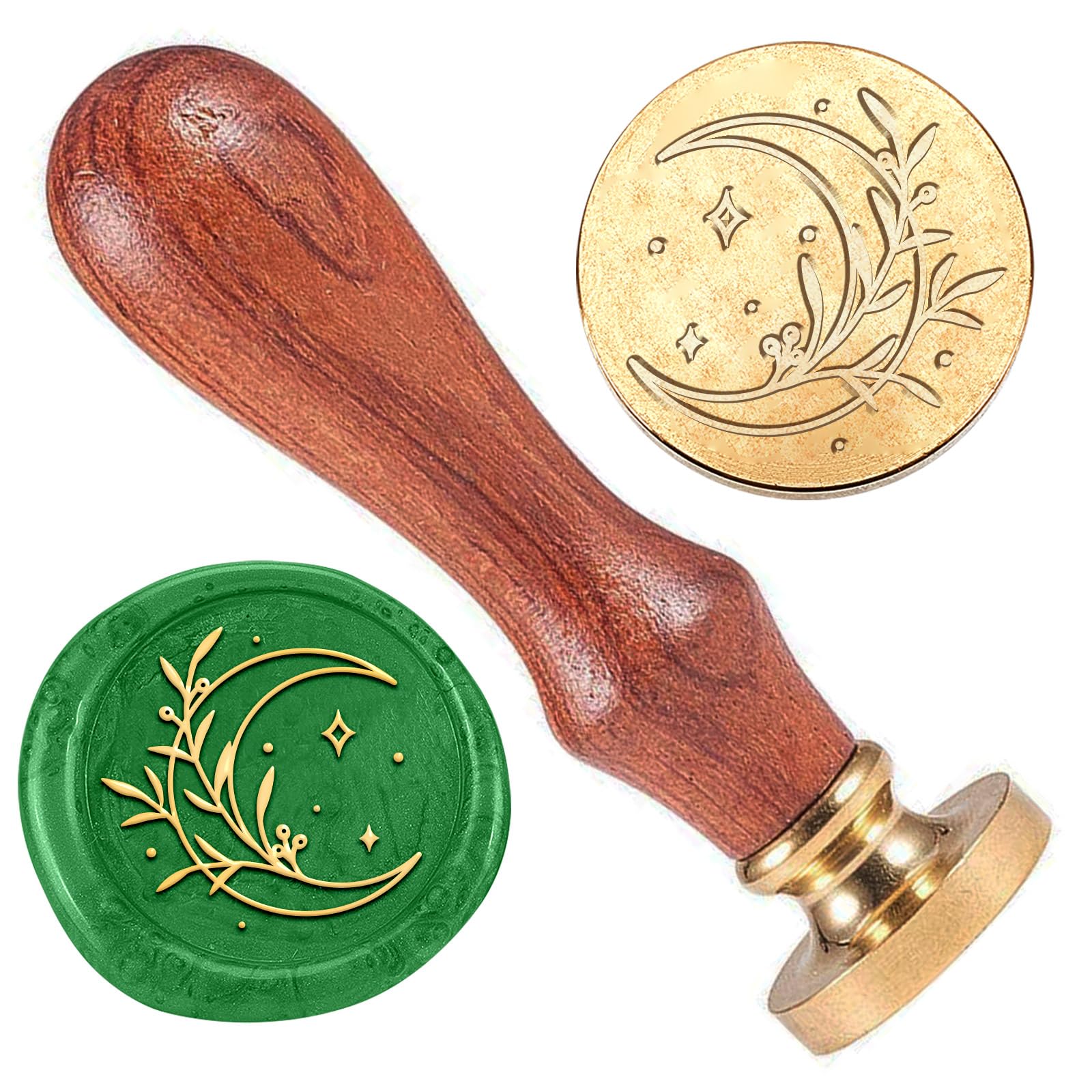 DELORIGIN Crescent Moon Wax Seal Stamp