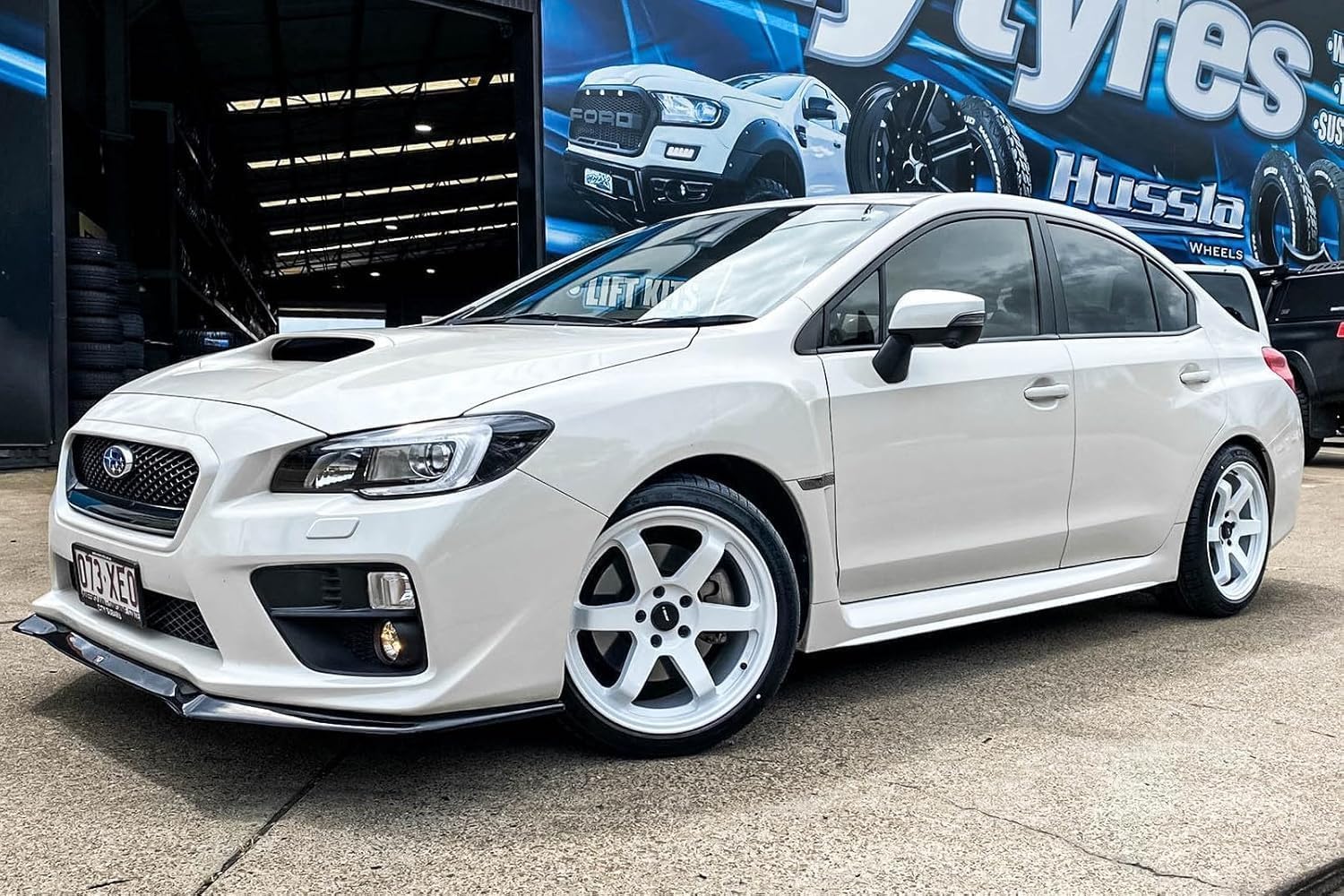 AVID.1 AV-06 Matte White 17x8 Custom Wheel – Fits 4x100 Bolt Pattern wtih +35 Offset – Lightweight Performance Alloy Wheel – Aggressive Street Style & Track-Ready Car Accessories