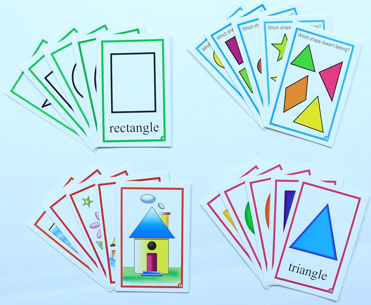 Creative Educational Pre-School Shapes Flash Cards