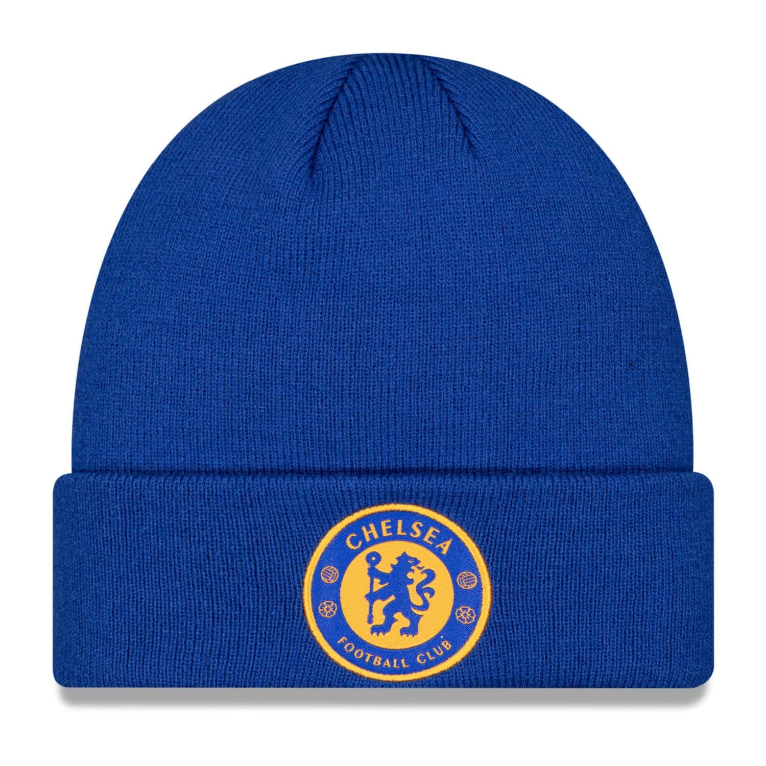 New Era Men's Seasonal Team Logo Beanie Chelsea Fc One Size Fits Most Blue