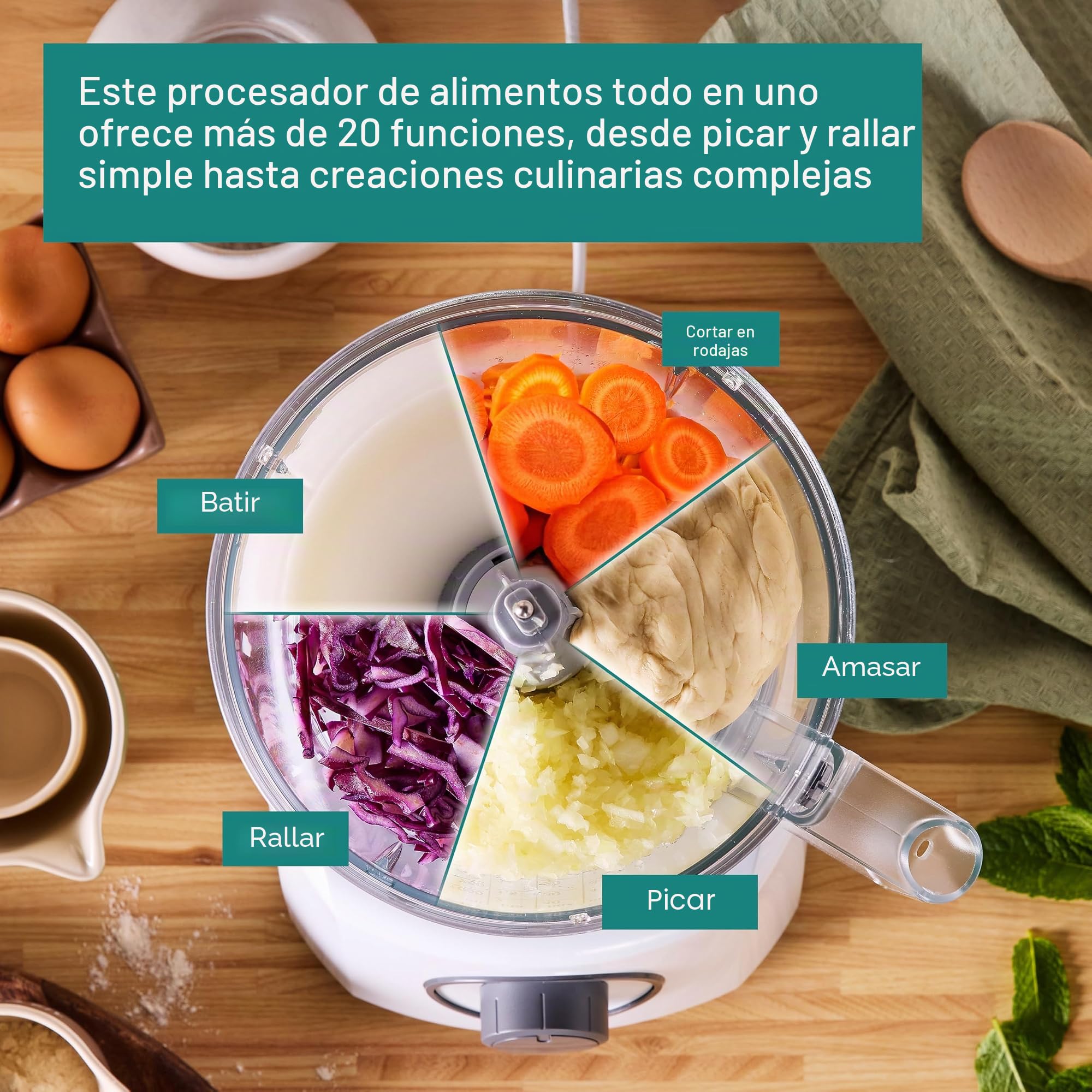 Bosch MultiTalent 3 MCM3100WGB Compact 700W - Procesador de alimentos, color blanco