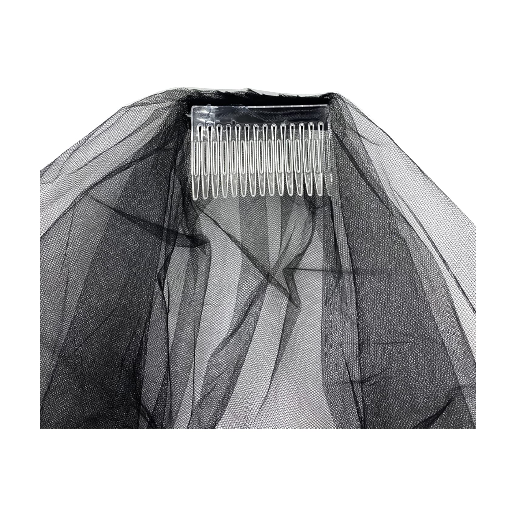 AUSUAYA Wedding Bridal Veil, Women Simple Tulle Cathedral Veil for Bachelorette Party and Wedding Hen Party W-V-1, Short - Image 4