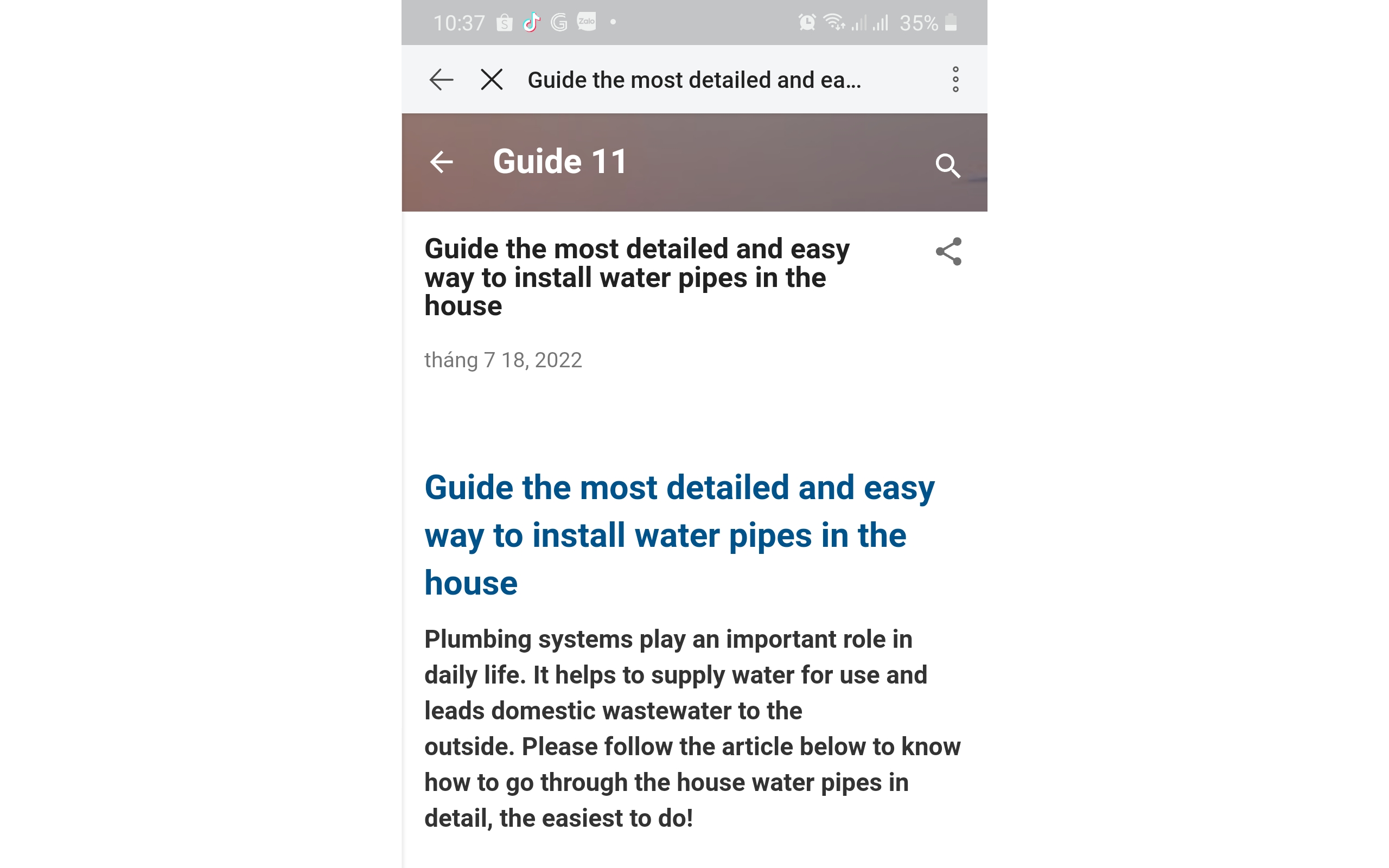 GUIDE THE MOST DETAILED AND EASY WAY TO INSTALL WATER PIPES IN THE