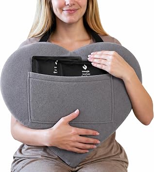 Zomaple 3pc Open Heart Surgery Pillow - Strap & Gel Packs for Chest Support